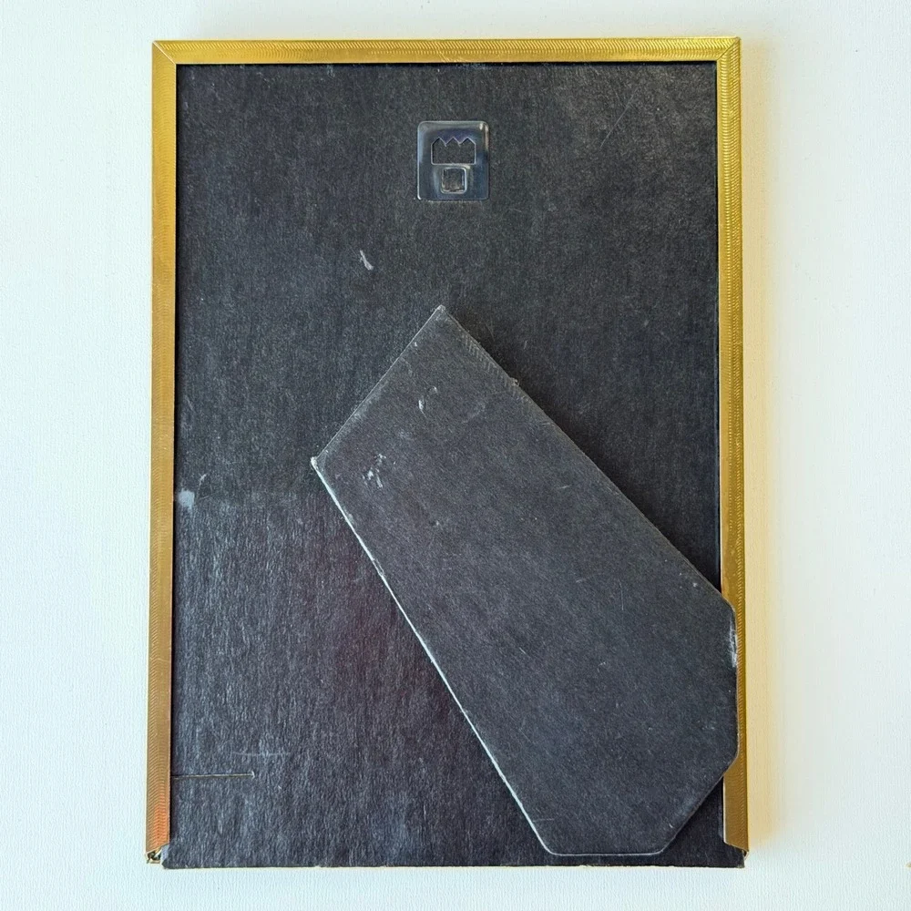 Vintage Gold Metal Picture Frame 5x7 Gold Minimalist Brass Cottagecore